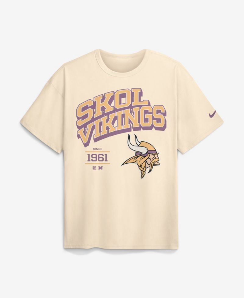 Men's Minnesota Vikings Max90 Vintage Heavyweight-Cotton T-Shirt