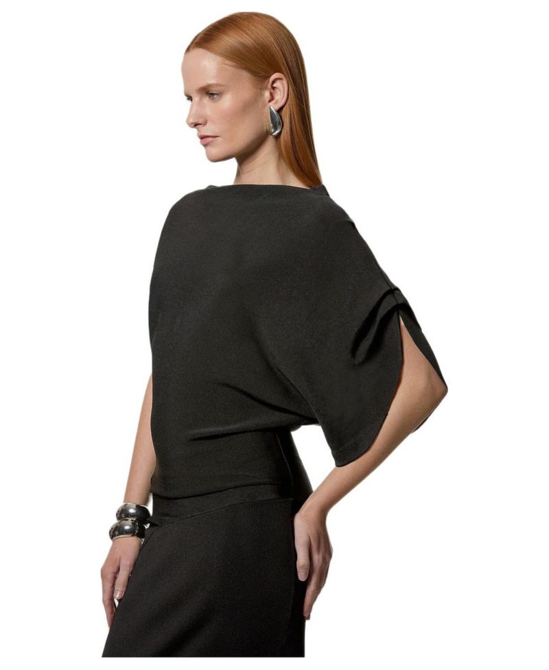 Women's Dropped Waist Asymmetric Maxi Dress