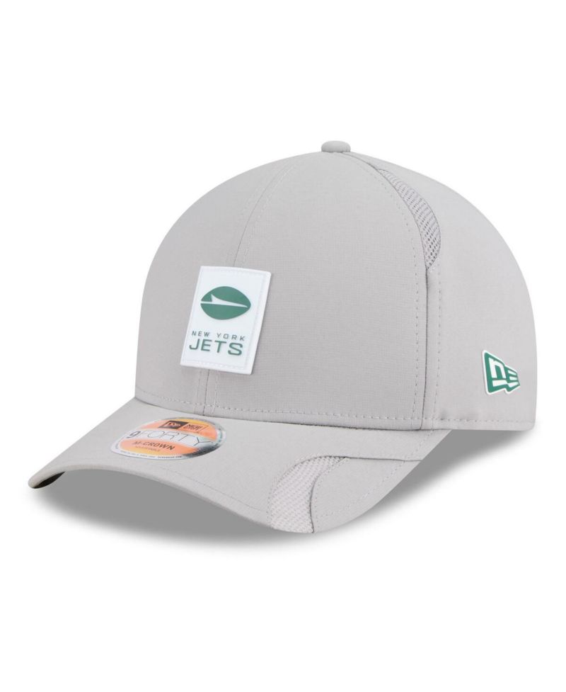 Men's Gray New York Jets 2025 Sideline M-Crown 9FORTY Adjustable Hat