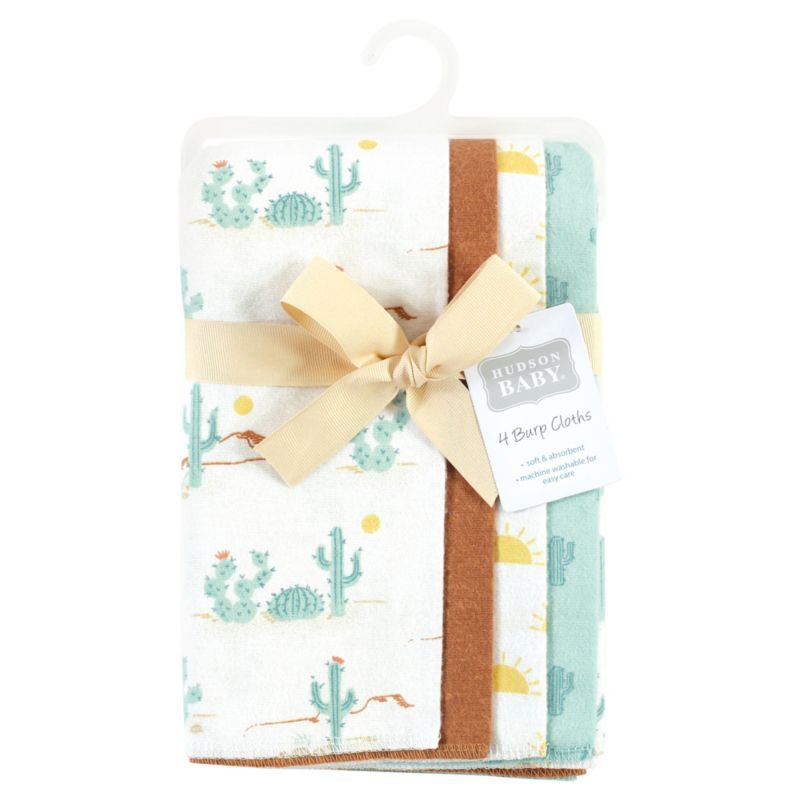 Unisex Soft Flannel Cotton Blend Burp Cloths Bundle