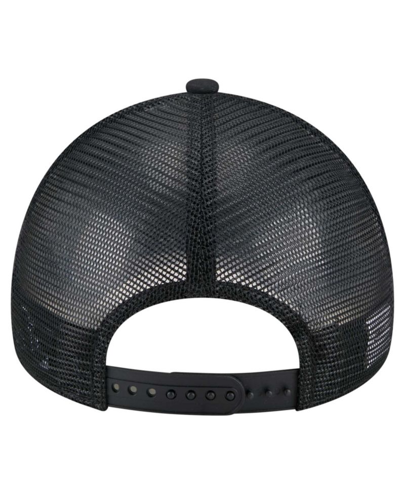 Men's Black Athletics 9FORTY A-Frame Trucker Adjustable Hat