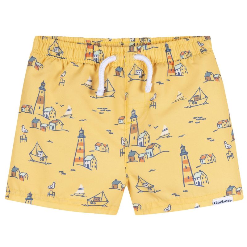 Baby Boys 2-Pack Swim Trunks, Months