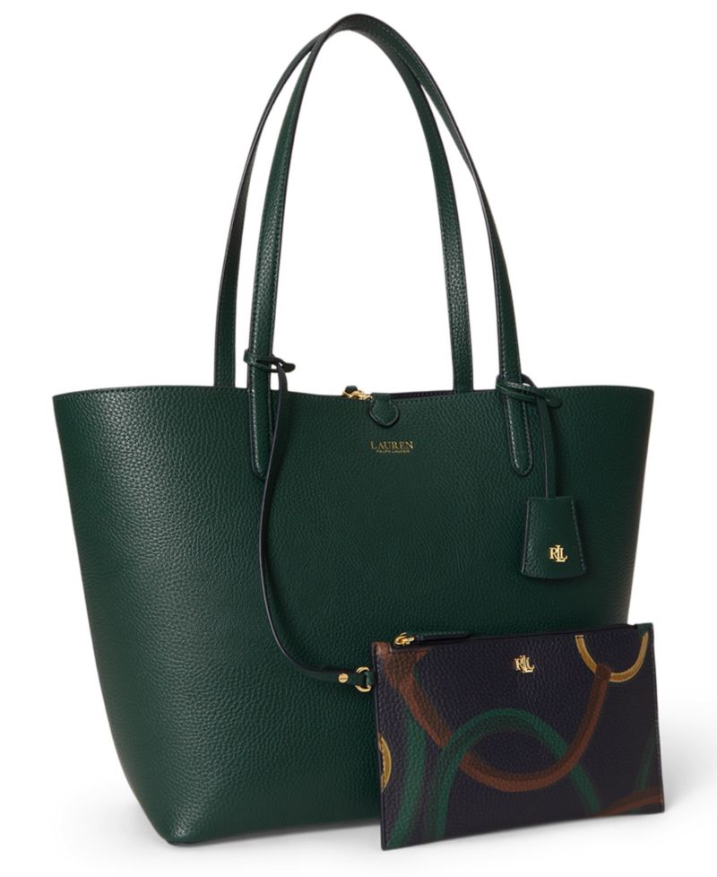 Faux-Leather Reversible Extra-Large Tote Bag