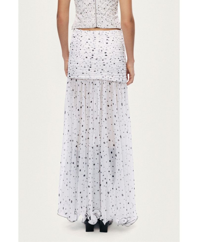 Women's Printed Slit-Detail Maxi Skirt
