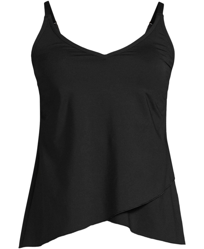 Plus Size Tulip Hem Tankini Top 24.5"