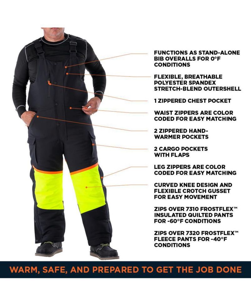Men's FrostFlex Insulated Stretch Bib Overalls