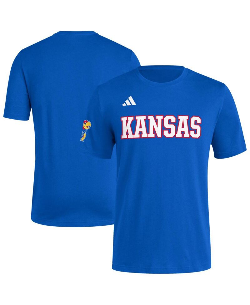 Men's Royal Kansas Jayhawks Fresh Wordmark T-Shirt