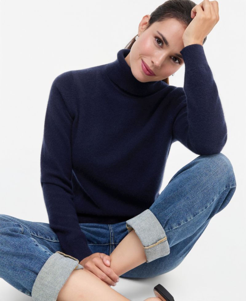 Petite Cashmere Turtleneck Sweater