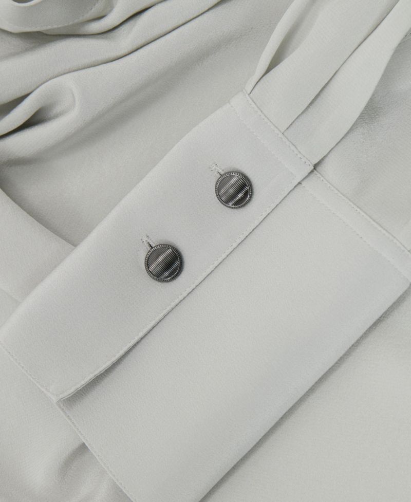 Women's Lauren Matt Silk Drape Shirt