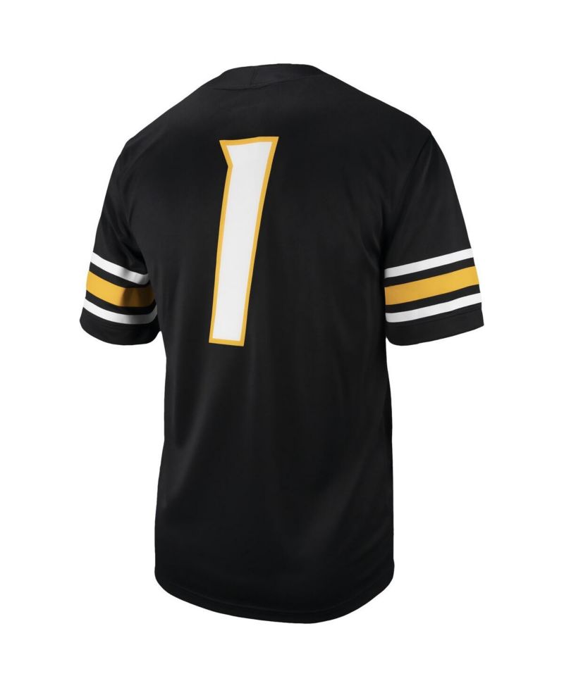 Men's #1 Black Missouri Tigers Untouchable Football Replica Jersey