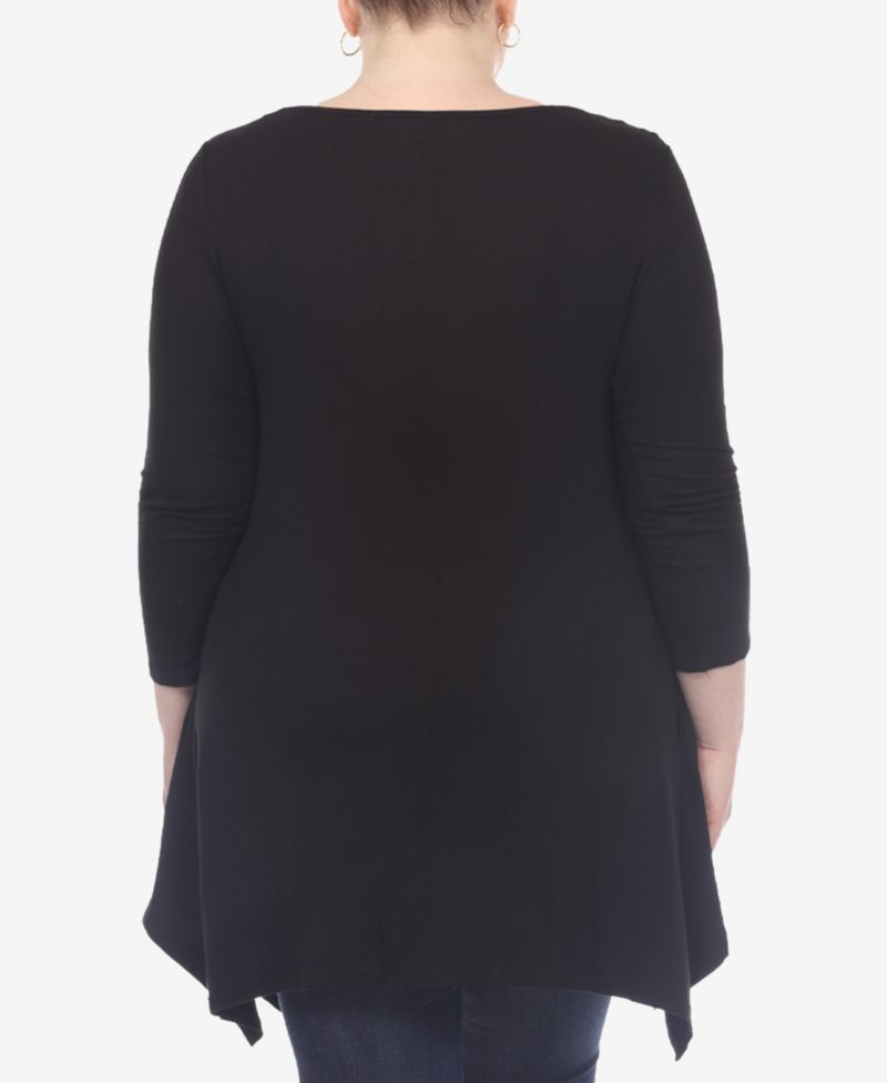 Plus Size Makayla Scoop Neck Tunic Top