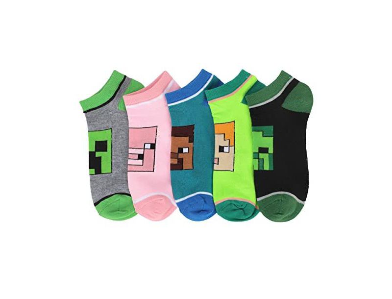 Women's Character Heads 5-Pair Ankle Socks