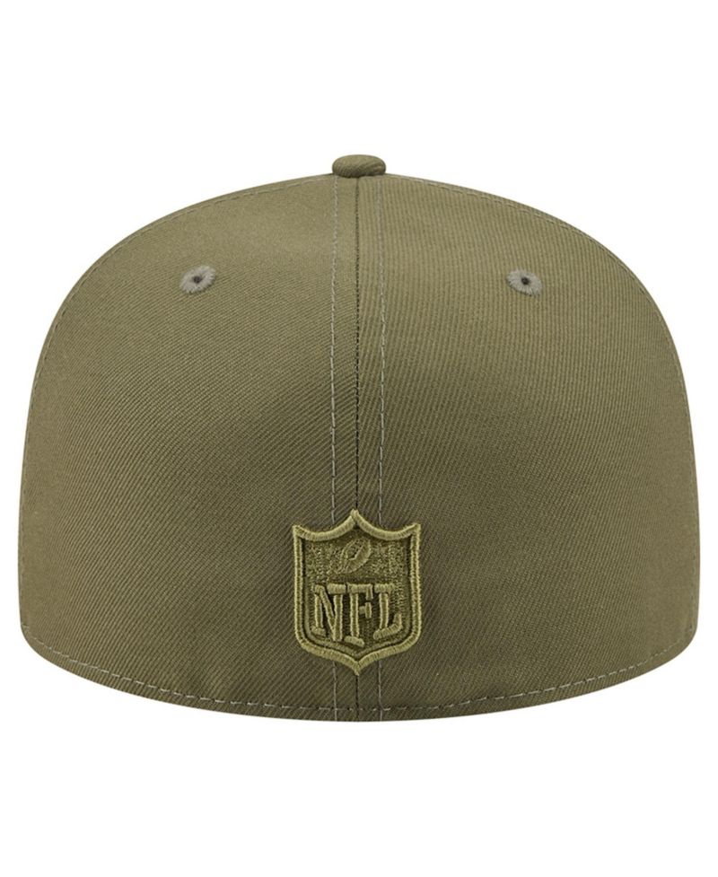 Men's Olive Detroit Lions Color Pack 59FIFTY Fitted Hat