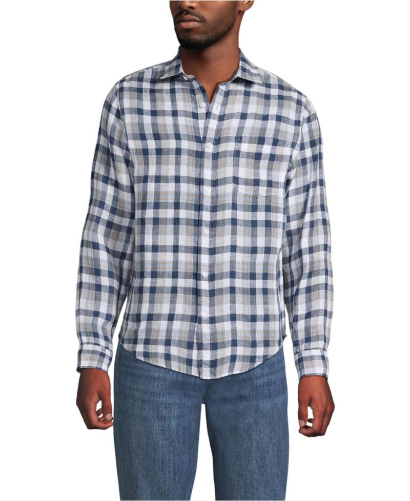 Men's Long Sleeve Linen Shirt
