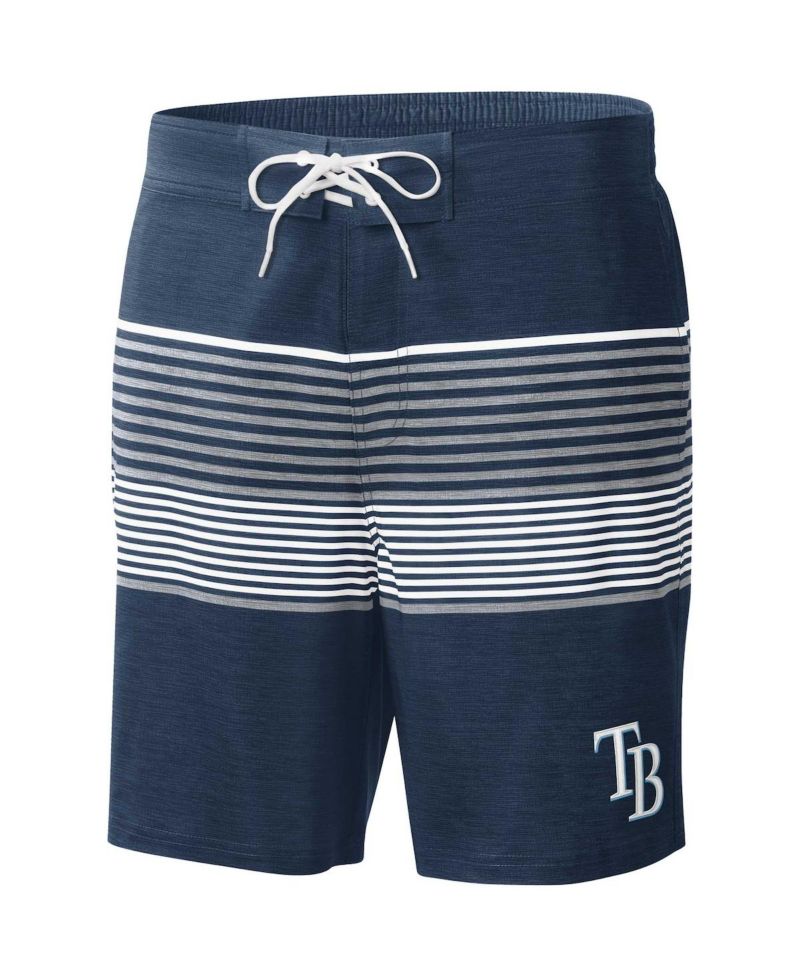 Men's Navy Tampa Bay Rays Coastline Volley Swim Shorts