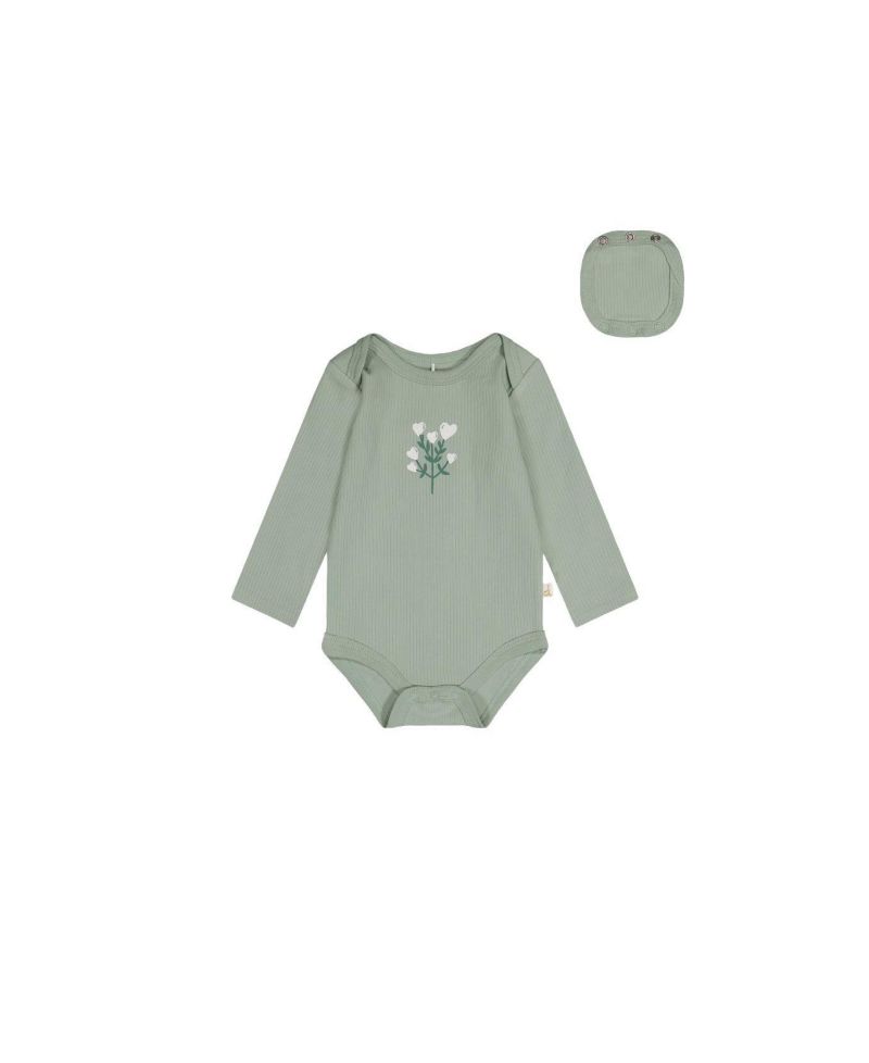 Baby Girl b ( 3M to 24M ) Cotton Onesie Greyish