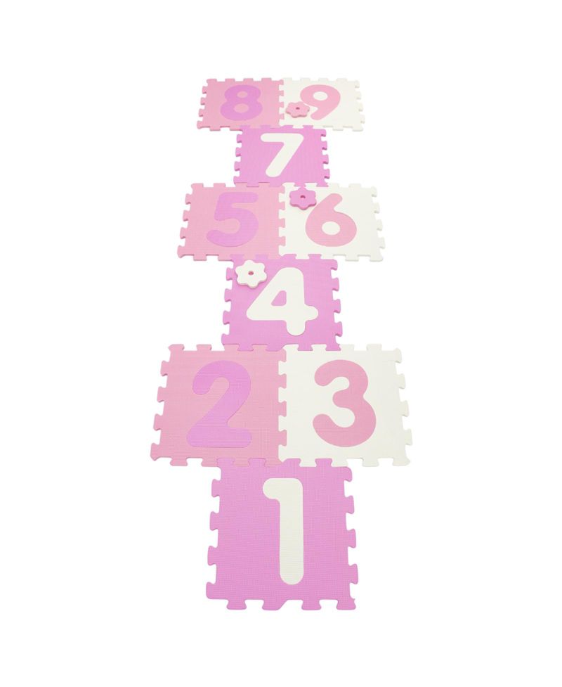 Interlocking Foam Puzzle Floor Mat, 9-Piece Set