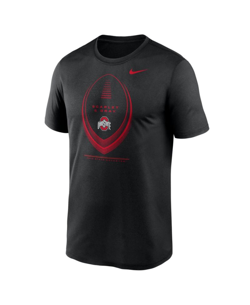 Men's Black Ohio State Buckeyes Primetime Legend Football Icon Dri-FIT T-Shirt