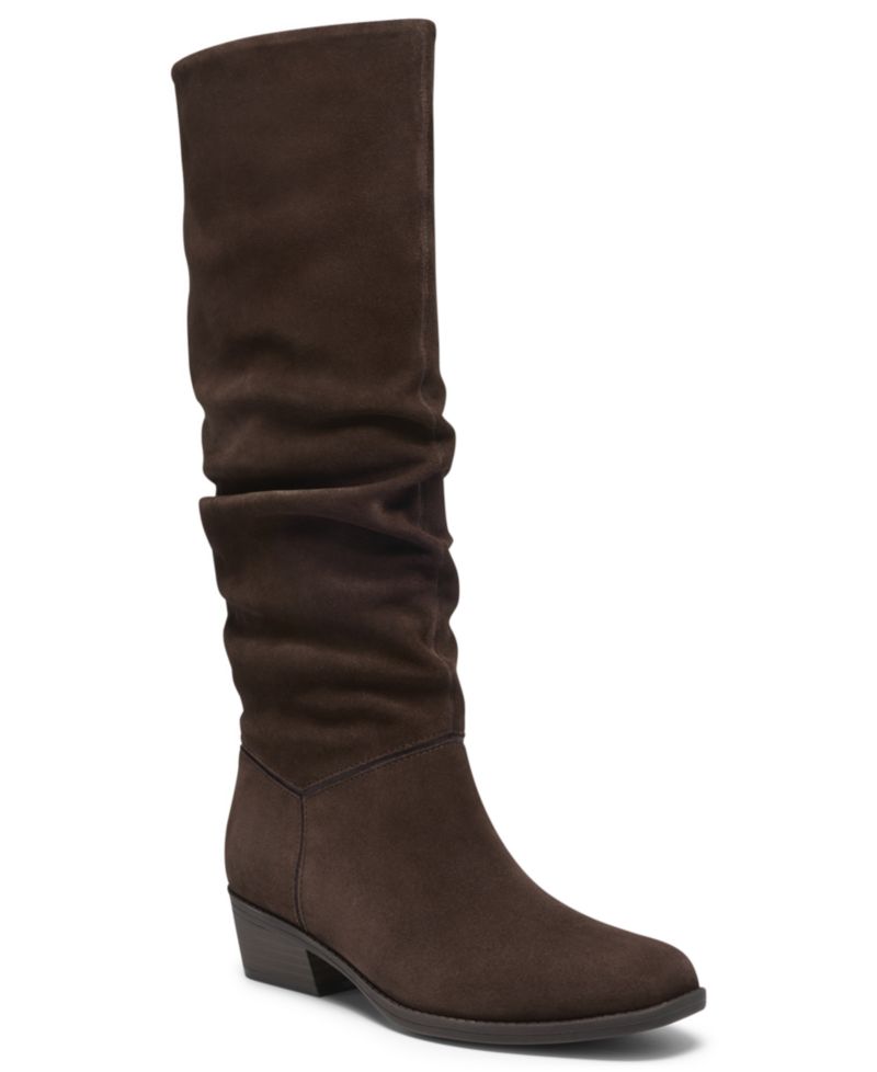 Women's Danyelle Rose Knee-High Square Toe Suede Boots