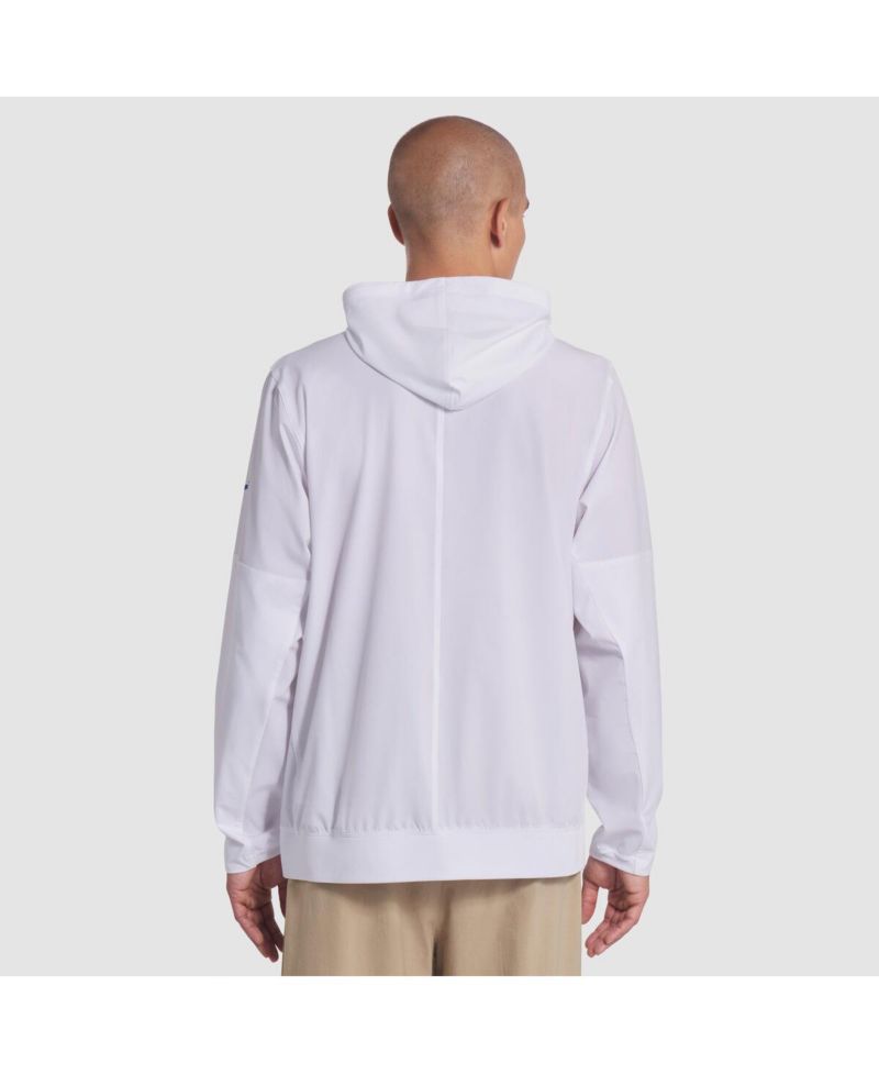 Men's White Buffalo Bills 2025 Rivalries Collection Sideline Anorak Half-Zip Hoodie Jacket