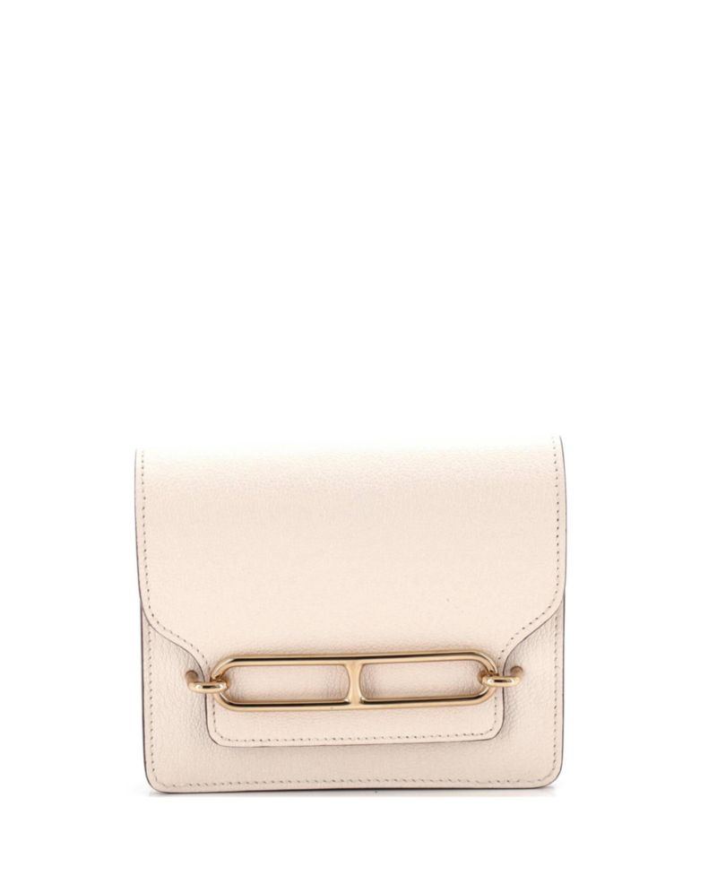 Pre-Owned Herm&egrave;s Roulis Slim Chevre Mysore Card Case