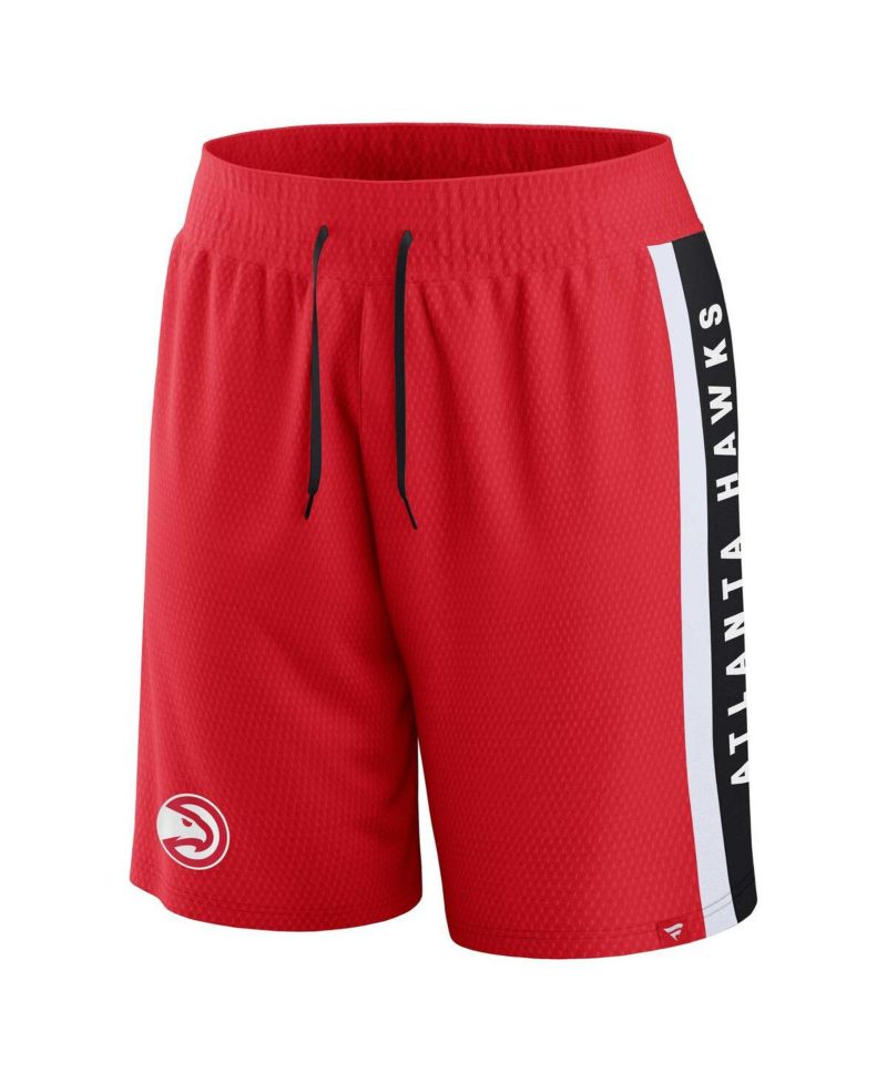 Men's Red Atlanta Hawks Referee Iconic Mesh Shorts