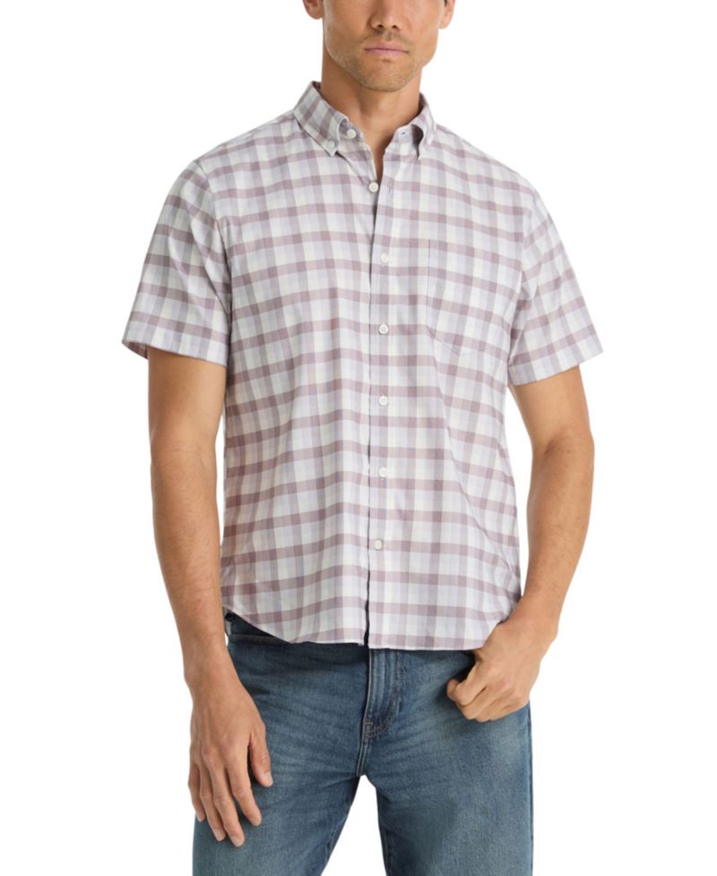 Men's Plaid Short-Sleeve Shirt