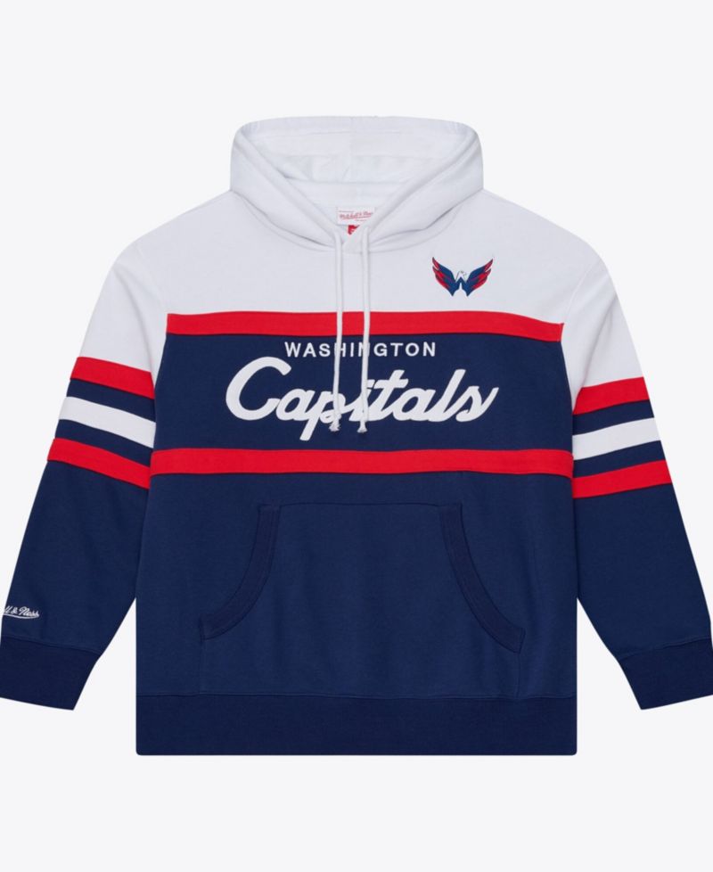 Men's Washington Capitals Head Coach Tackle Twill-Embroidered Hoodie
