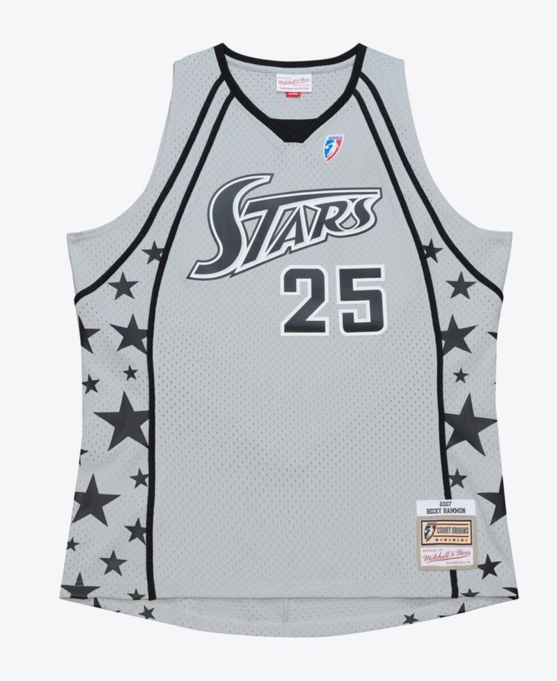 Men's and Women's Becky Hammon Silver San Antonio Stars Court Origins 2007 Swingman Jersey