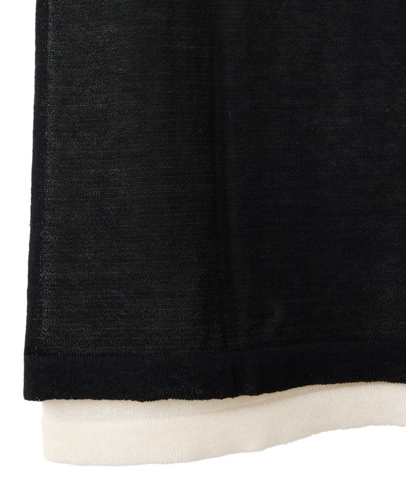Women's Combined Pencil Midi Skirt
