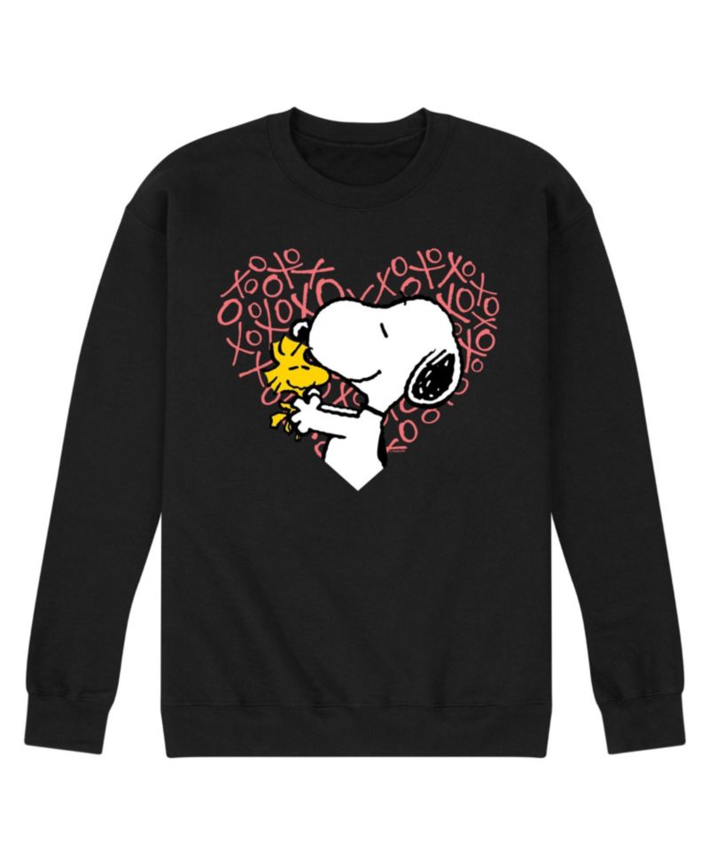 Men's Peanuts Long Sleeve Crew Fleece Sweatshirt
