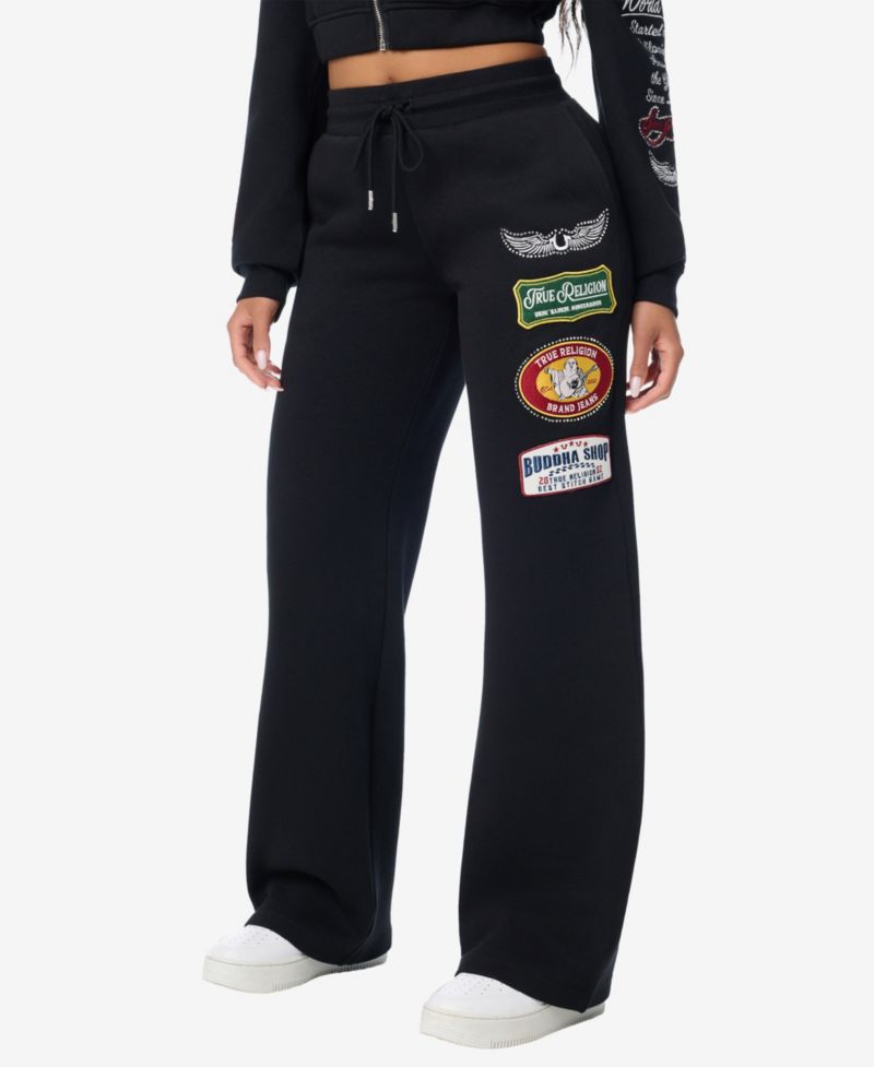 Women's Crystal Patch Straight Sweatpants