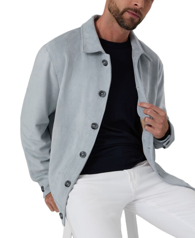 Men's Harlow Faux Suede Overshirt