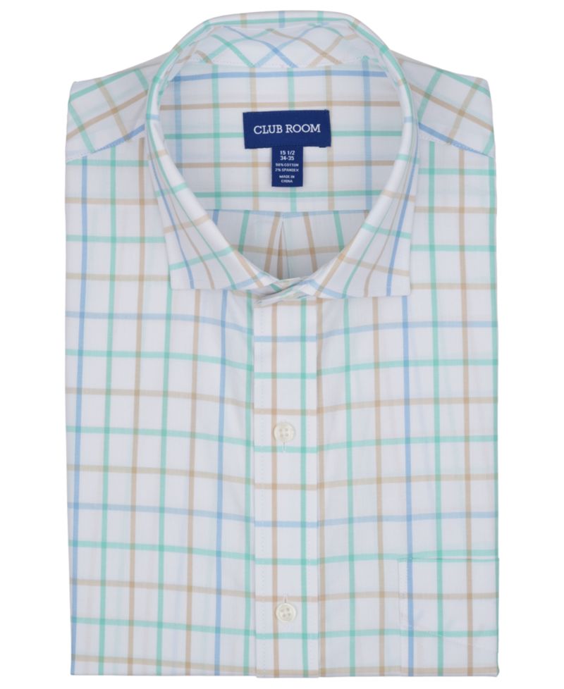 Men's Windowpane Plaid Shirt