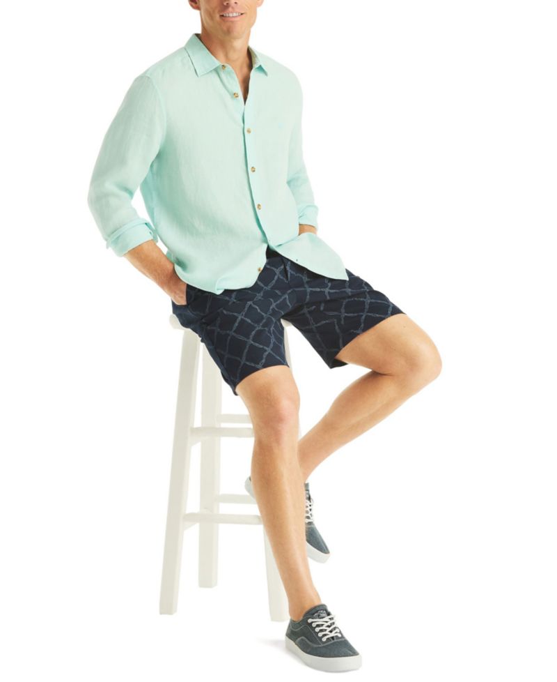 Men's Long-Sleeve Linen Shirt