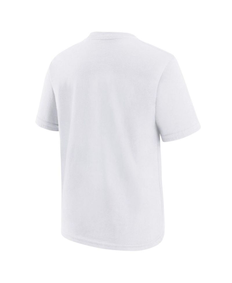 Big Boys and Girls White Philadelphia 76ers Hardwood Classics Champs Max90 T-Shirt