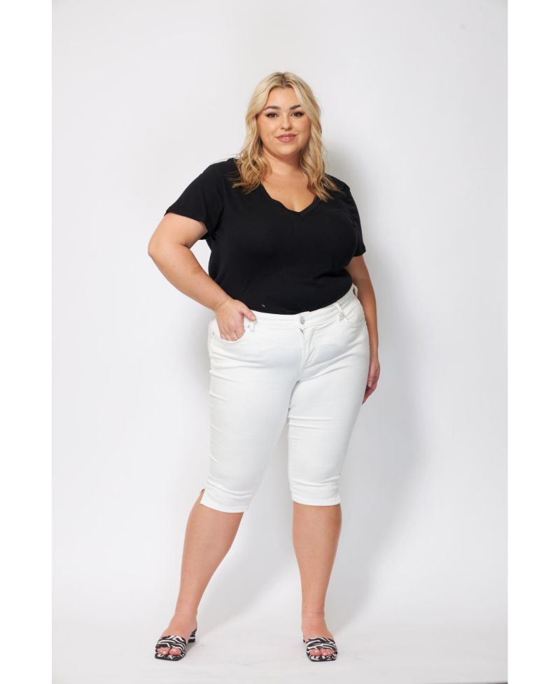 Plus Size Clean Hem Pirate