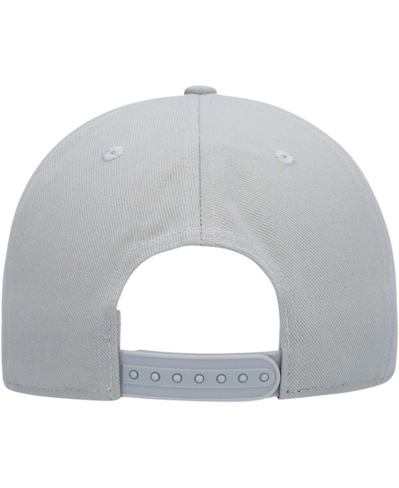 Men's Gray Seattle Kraken Wordmark Logo Snapback Hat