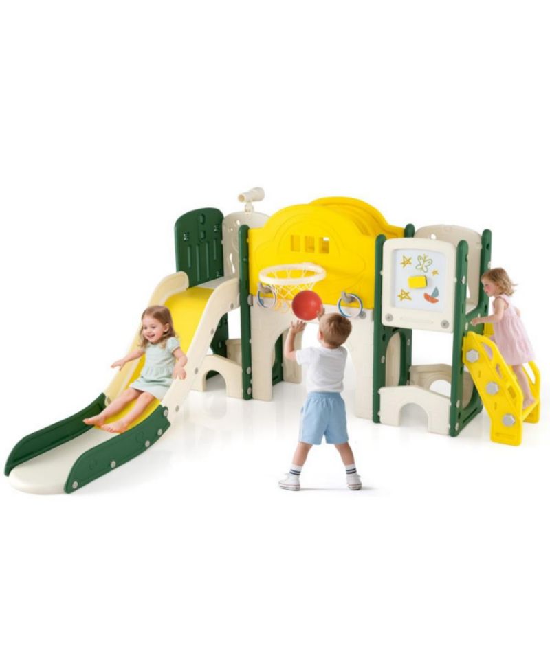 Toddler 10-in-1 Slide and Climber Playset