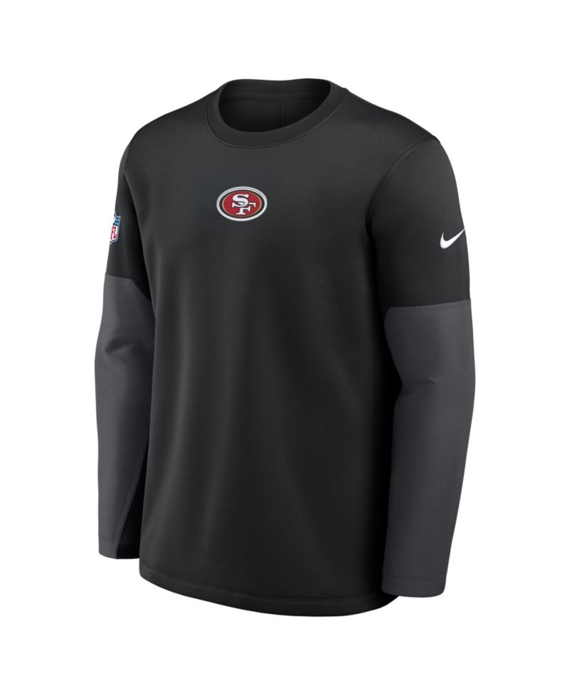Men's Black San Francisco 49ers Sideline Scripted to Win Performance Long Sleeve T-Shirt
