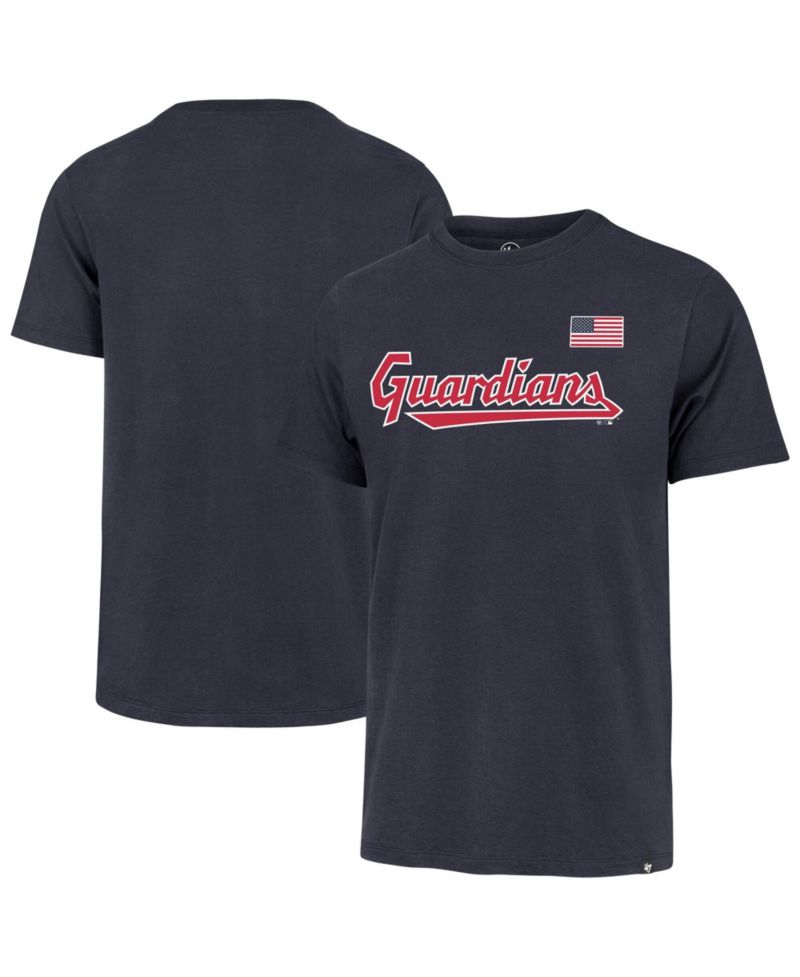 Men's Navy Cleveland Guardians Heritage U.S. Flag T-Shirt