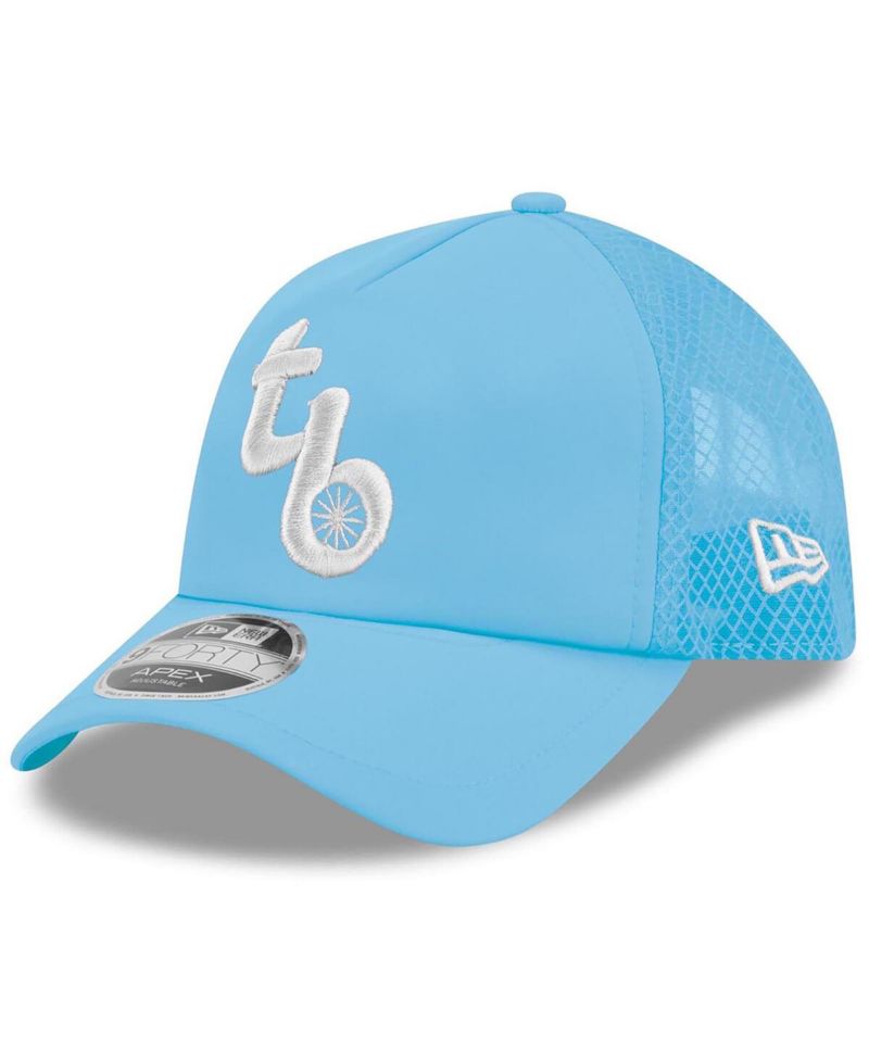 Men's Light Blue Tampa Bay Rays 2026 Batting Practice Alternate Apex 9FORTY Adjustable Hat
