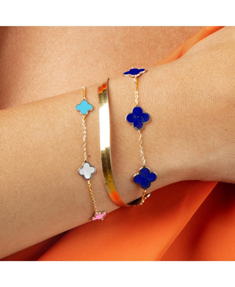 Mini Pastel Mixed Clover Bracelet