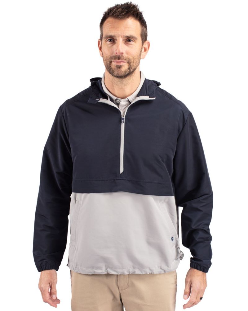 Men's Cutter Buck Charter Eco Knit Recycled Anorak Jacket