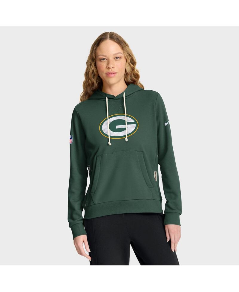Women's Green Bay Packers Sideline Standard Issue Initial Home Dri-FIT Hoodie
