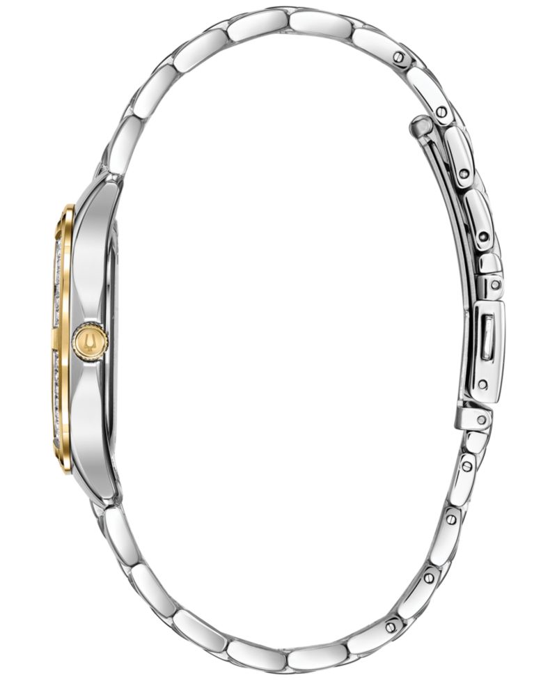 Women's Embellished Two-Tone Stainless Steel Bracelet Watch 32mm
