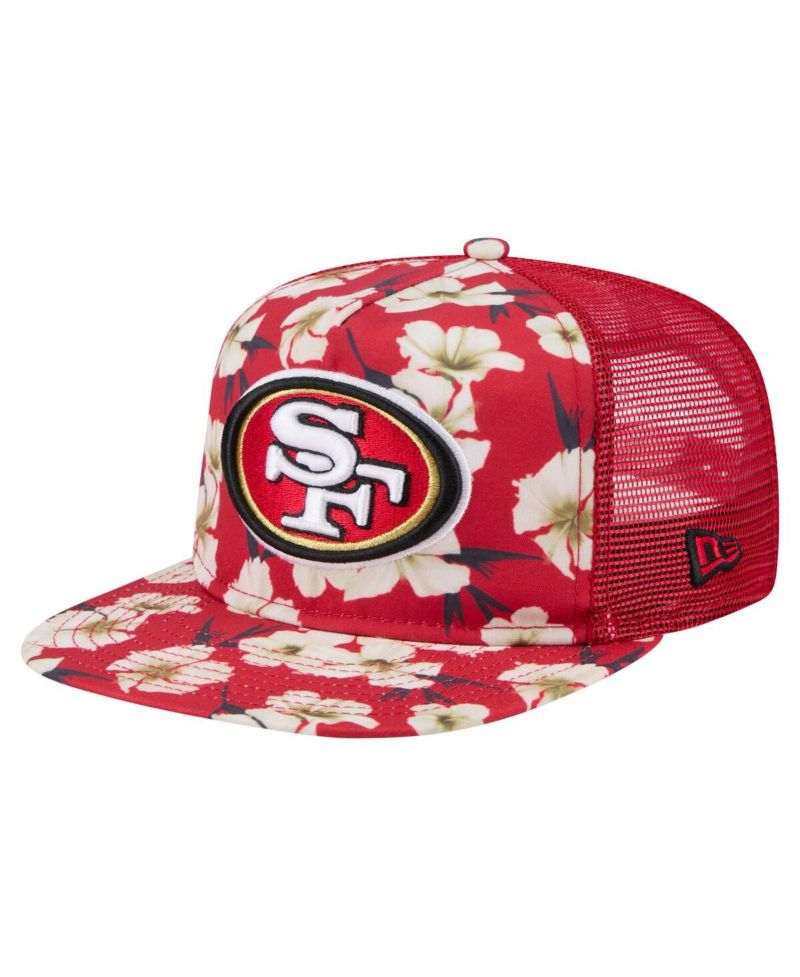 Men's Scarlet San Francisco 49ers Adventure Pattern Golfer Snapback Hat