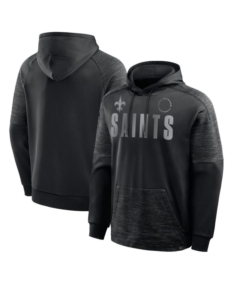 Men's Black New Orleans Saints Chip Shot Pullover Hoodie