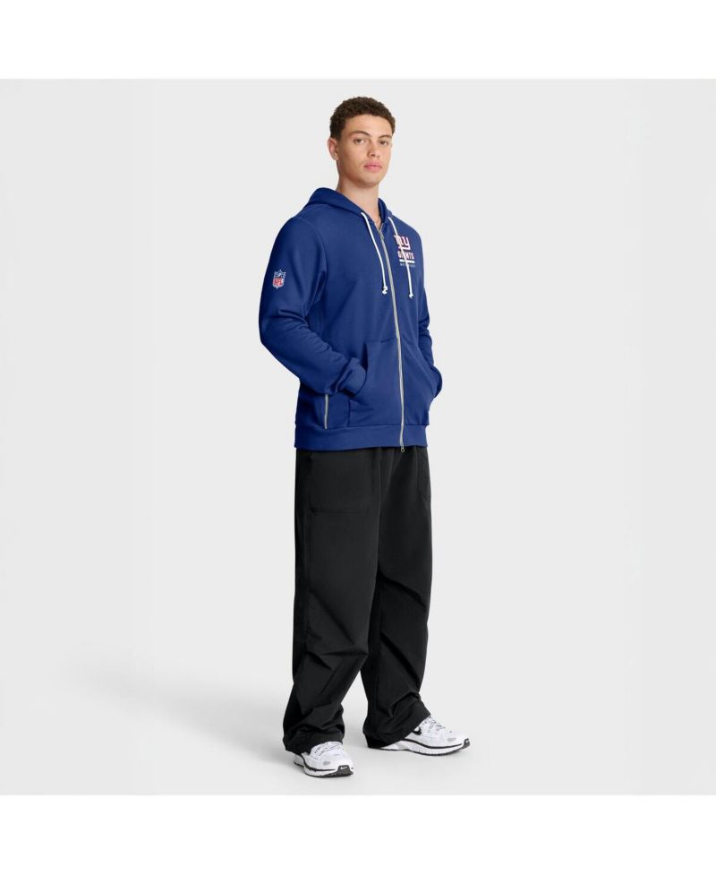Men's Royal New York Giants Sideline Standard Issue Utility Player Dri-FIT Full-Zip Hoodie