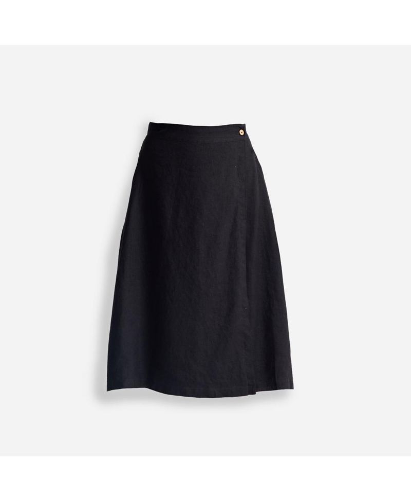 Women's Overlap Midi Skirt